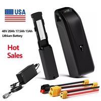 48V 13Ah 17.5Ah 20AH EBike Battery Hailong Electric Bicycle Lithium Battery with 2A Charger for Bafang 750W 1000W 1500W Motor