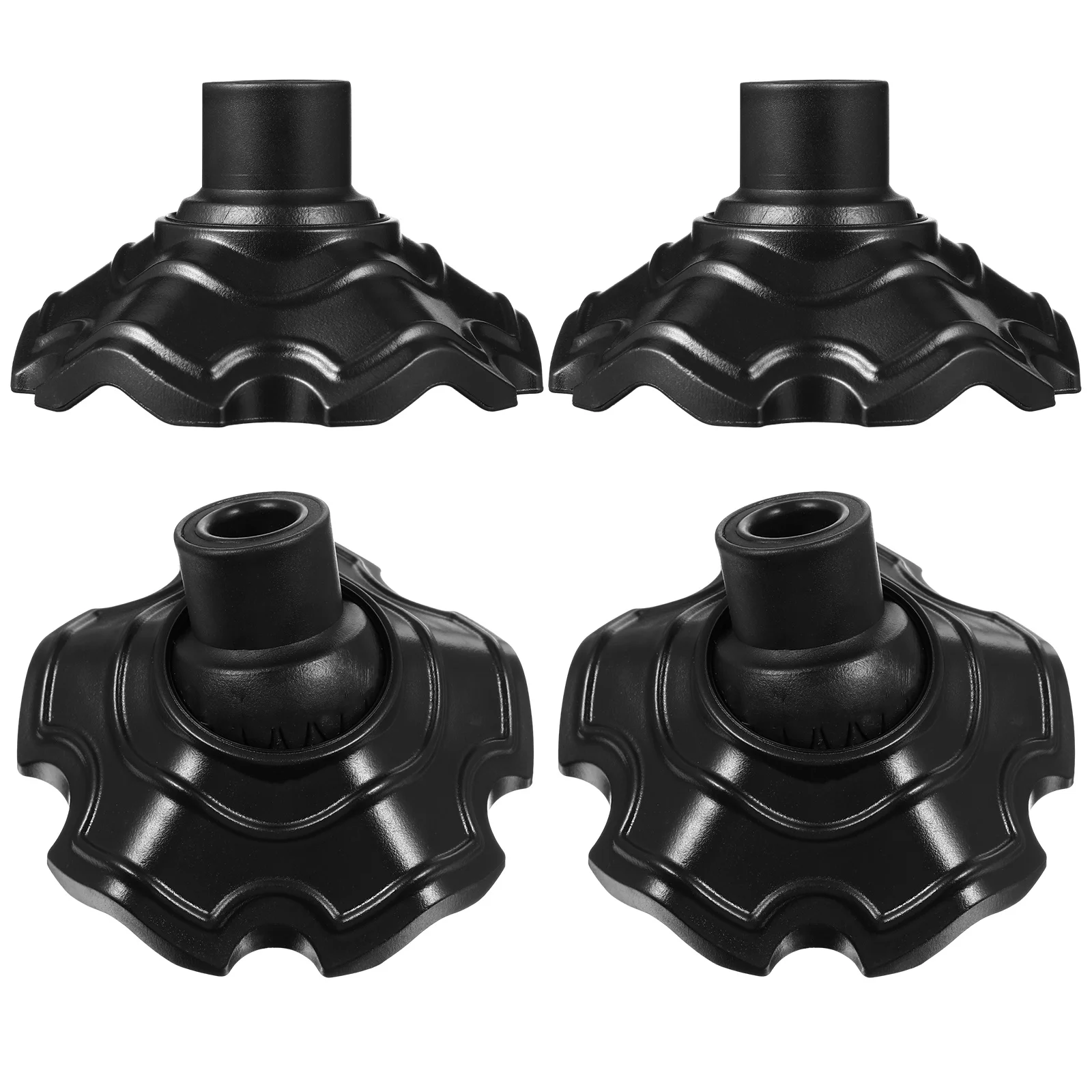 4 pezzi Protezioni per il pavimento delle gambe della sedia Coperture antiscivolo ispessite per tavolo da sgabello da campeggio Uso esterno Pinne a rana Design Anti-fauve