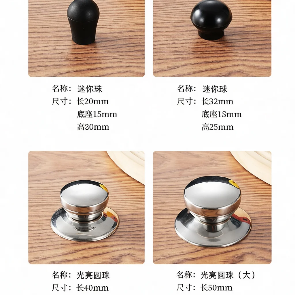 Replacement Cookware Lid Knob Universal Heat Proof Standing Handle Ergonomic Pot Cover Grip Kitchen Repair Fix