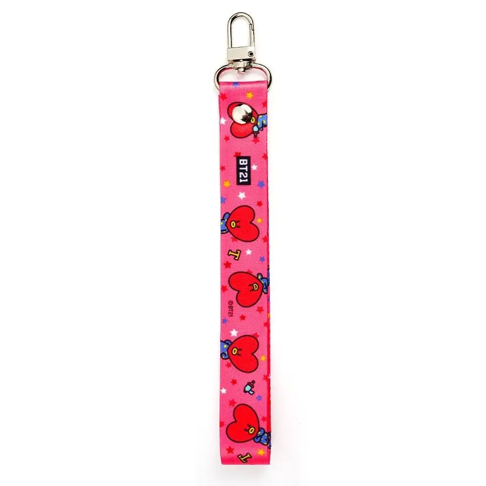 BT21 Koya Shooky Tata Cooky Mang Handy-Lanyard, kreativer, hochwertiger Anime-Cartoon-Druck, niedliches, kurzes Anti-Verlust-Band für Paare