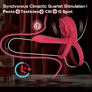 Potente vibrador de manga de manga control remoto anillo de polla eyaculación tardía g-spot clítoral estimulador adultos juguetes sexuales para hombres 6 Mejor vinculación del pene de ventas - №3