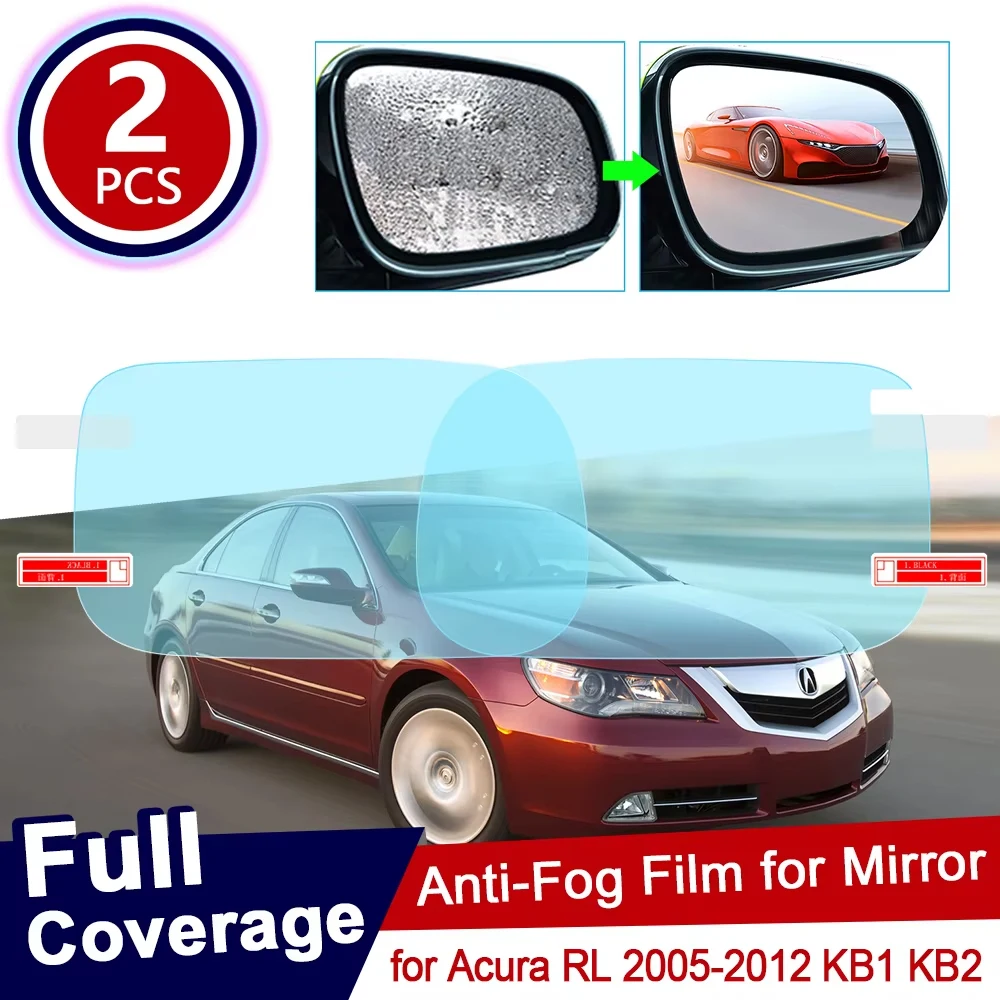

for Acura RL 2005~2012 KB1 KB2 Full Cover Anti Fog Film Rearview Mirror Rainproof Clear Anti-fog Films Car Accessories 2010 2011