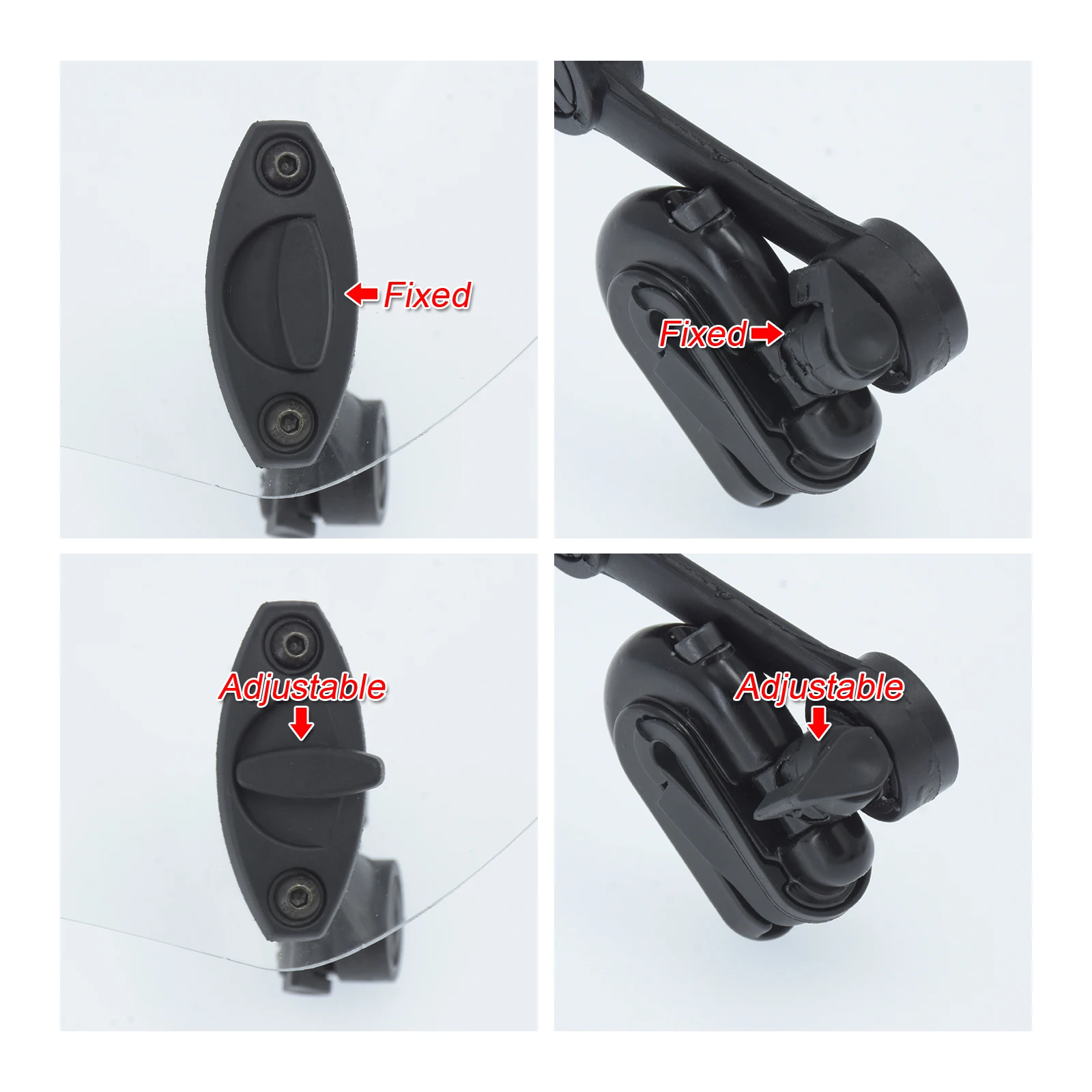 Motorcycle Windscreen Deflector Smoke/Clear Adjustable Windshield Extension Universal For KAWASAKI For Honda For BMW For Harley