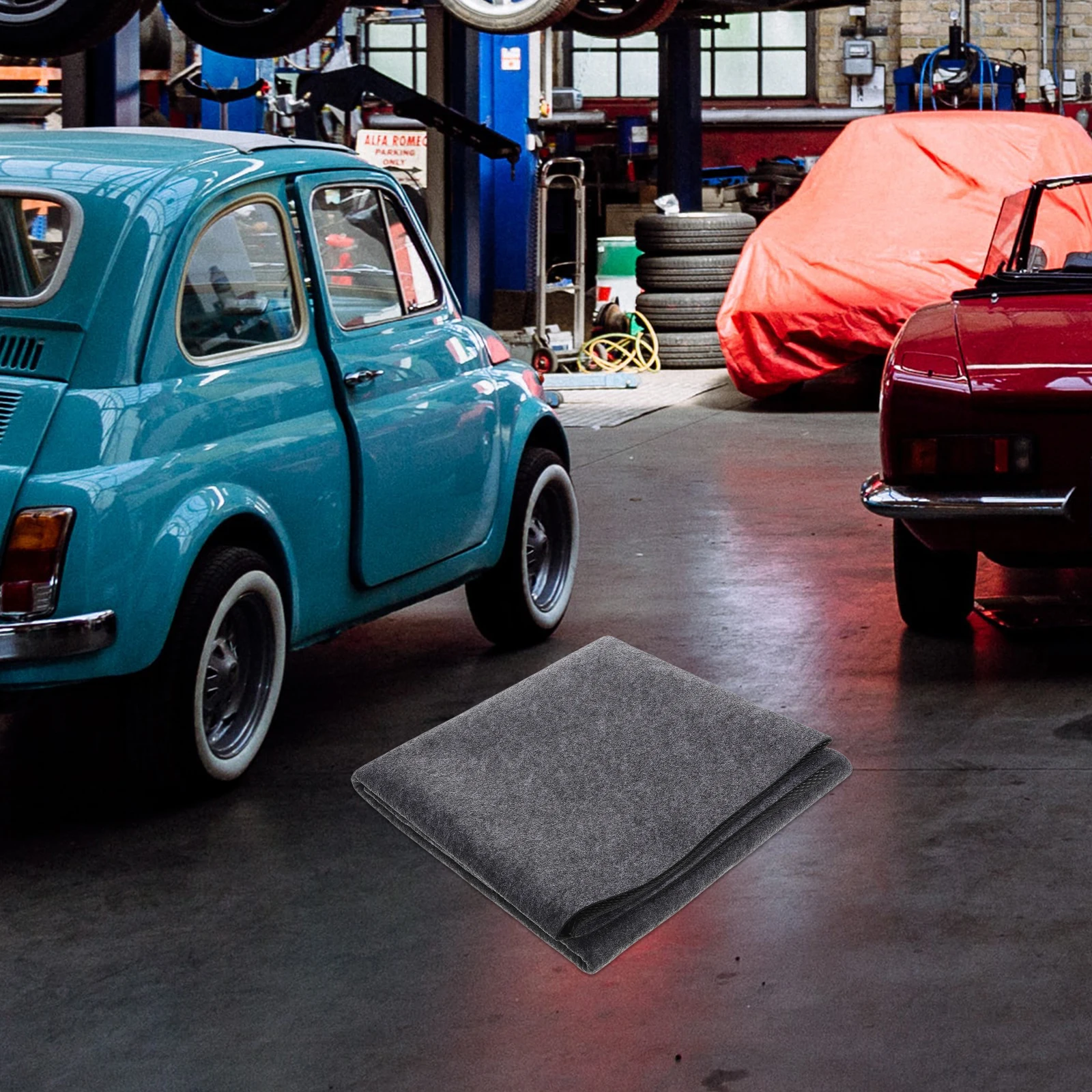 

91.5x122cm Waterproof Oilproof Floor Mat for Garage Car Maintenance Absorbing Pads Oil Spill Drip Leak Protect Stain Resistant