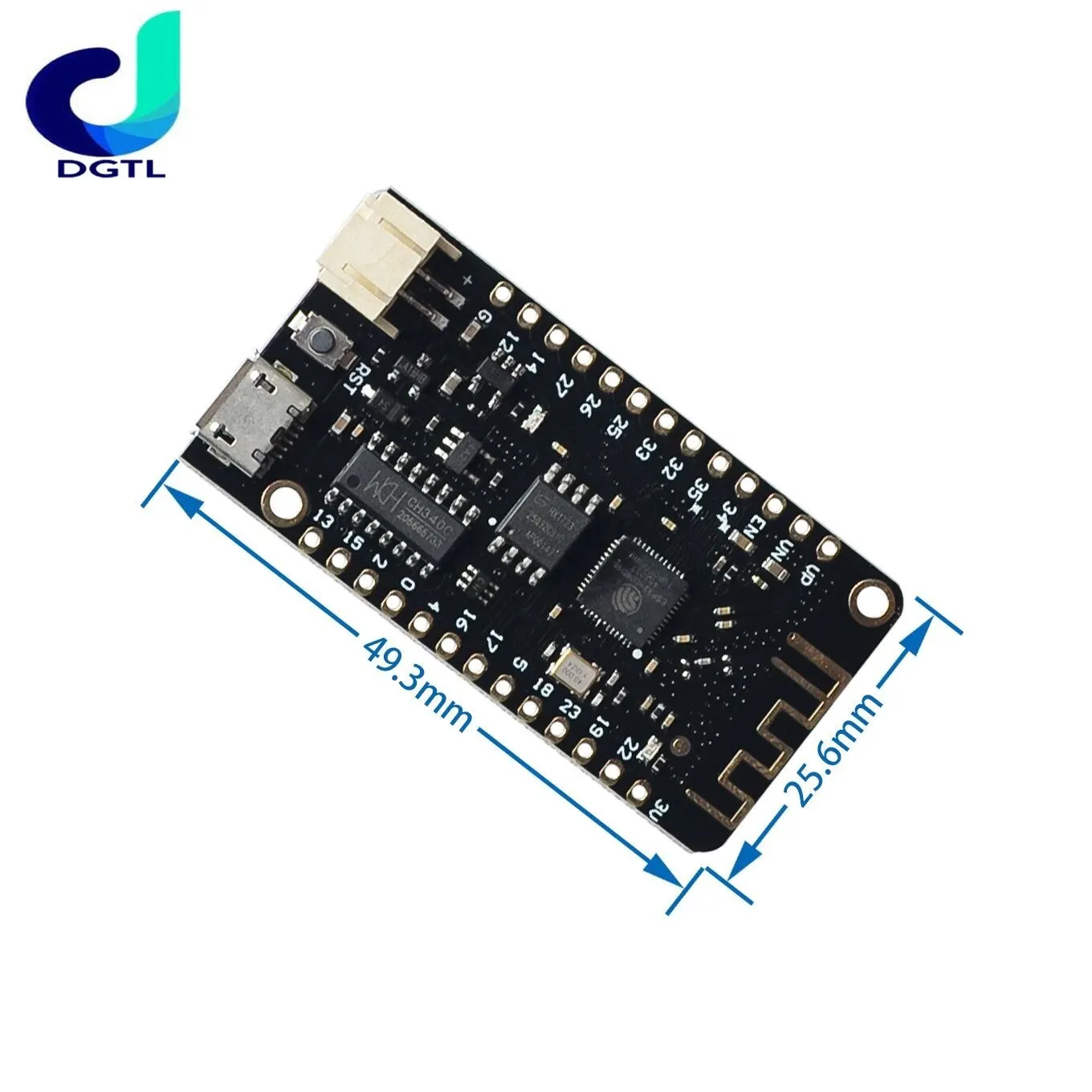 Wifi For Bluetooth Development Board Antenna ESP32 ESP-32 REV1 CH340 CH340G MicroPython Micro USB Lithium Battery Interface
