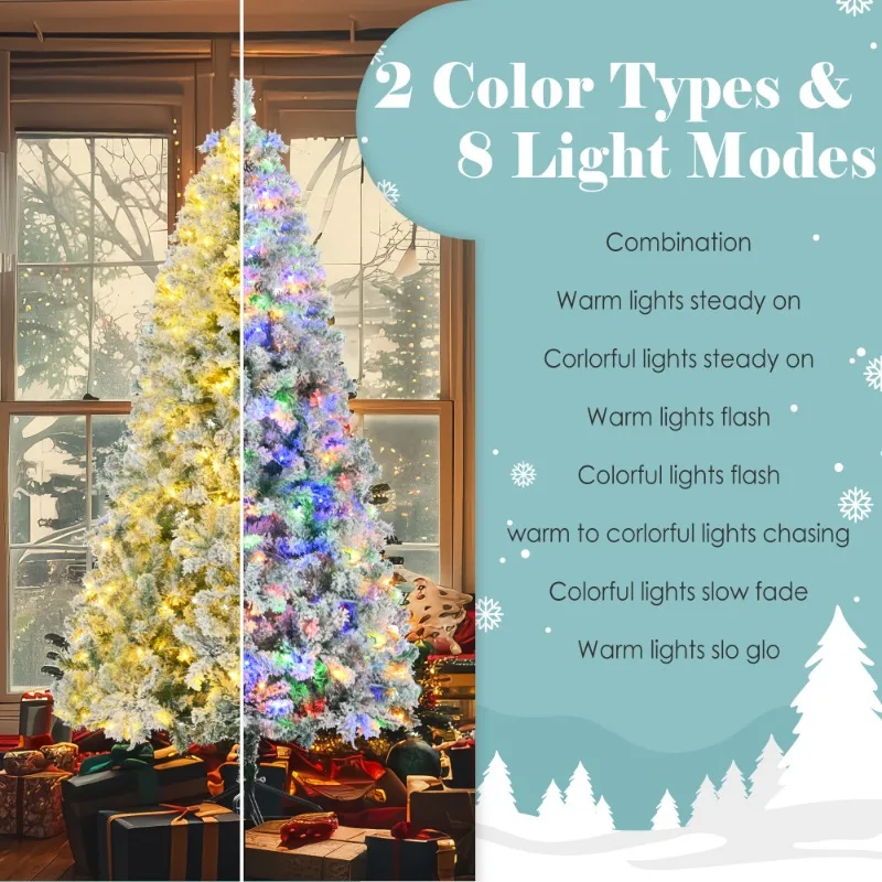 Christmas Tree Christmas Decoration 1.83M Large Christmas Trees Christmas Indoor New Year Outdoor Decor with Garland&Wreath