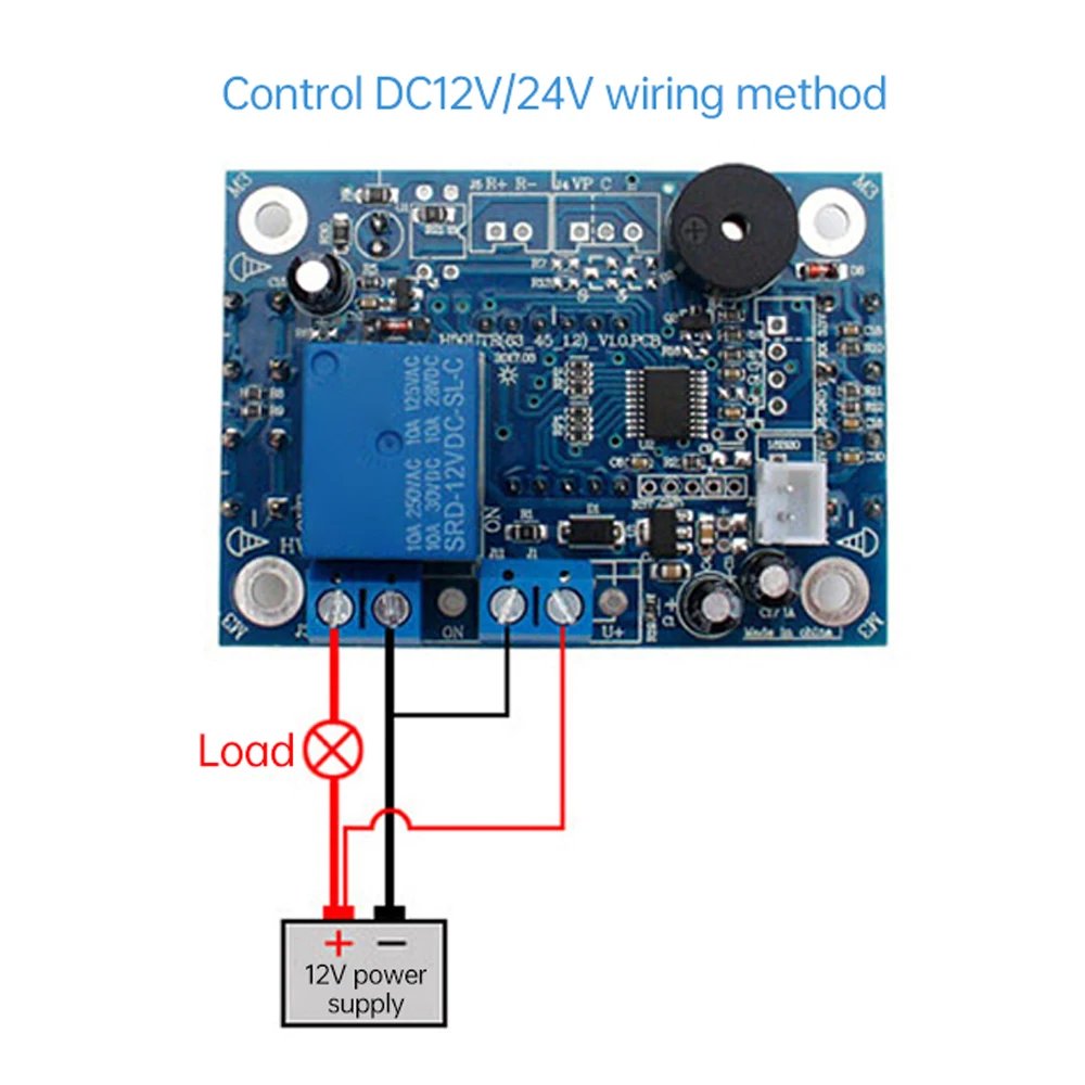 H50TR High Temperature LED Digital Temperature Controller DIY Kits DC 12V 24V 10A Relay Output Heating Cooling Switch NTC Sensor