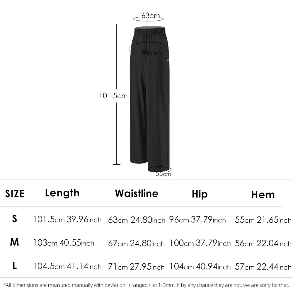 OhSunny-Pantalon Sportif à Jambes Larges pour Femme, Décontracté, à la Mode, Anti-UV UPF50 + fjfor, pour Camping en Plein Air, Nouvelle Collection Printemps Été 2024