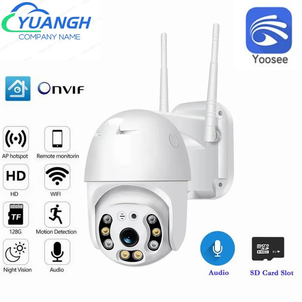 

Yoosee WIFI IP Camera 2MP Wireless Surveillance Two Ways Audio Waterproof Outdoor Security Camera Full Color Night Vision