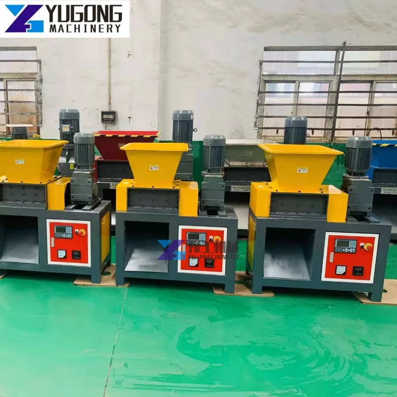 Automatic Plastic Shredder Machines  Industrial Heavy Duty Single Shaft Steel Shredder Wood Crusher