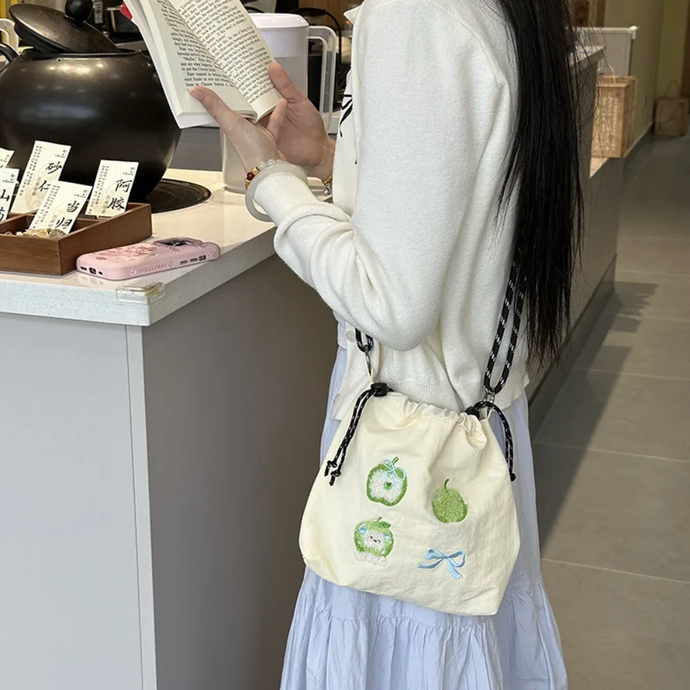 

Нейлоновая сумка через плечо с героями мультфильмов, многоцветная большая вместительная сумка через плечо на шнурке, однотонная мужская сумка для мобильного телефона в корейском стиле