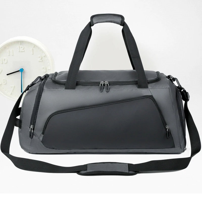 fitness-bag-women's-independent-shoe-compartment-dry-wet-separation-oxford-cloth-short-distance-business-travel-bag