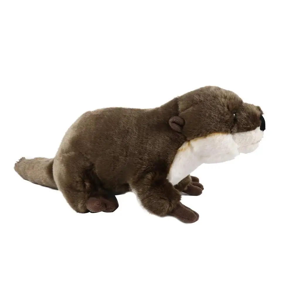 Crianças presente de natal macio bonito 46cm animal brinquedo de pelúcia lontra bonecas de pelúcia animal de pelúcia lontra brinquedo de pelúcia simulação lontra