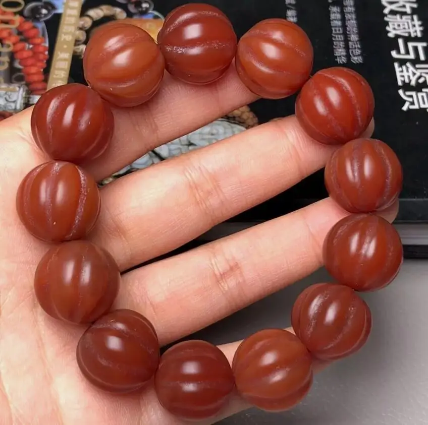 

Tibetan Nepalese Himalayan Ancient agate Old Dzi Talisman bracelet Beads Amulet