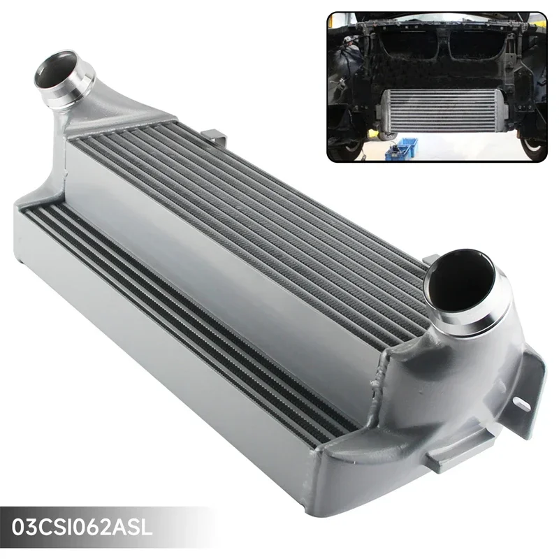 العلامة التجارية الجديدة المبرد EVO 2 لسيارات BMW 1/2/3/4 Series F20 F22 F32 F34 F36 125i 228i 316d 330d أسود/فضي