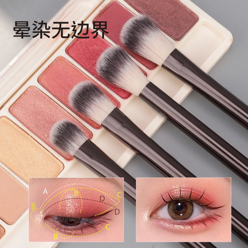 13SupportRTLong Tube Makeup Brush Set Soft Bristles Loose Powder Blush Highlight Contour Brush Eyeshadow Brush