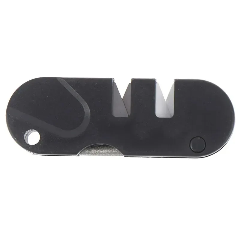 جديد حار 2026 المحمولة 4 في 1 صغيرة المحمولة التنغستن السيراميك كربيد سكين المشحذ مبراة أدوات مخيم متعددة الوظائف في الهواء الطلق