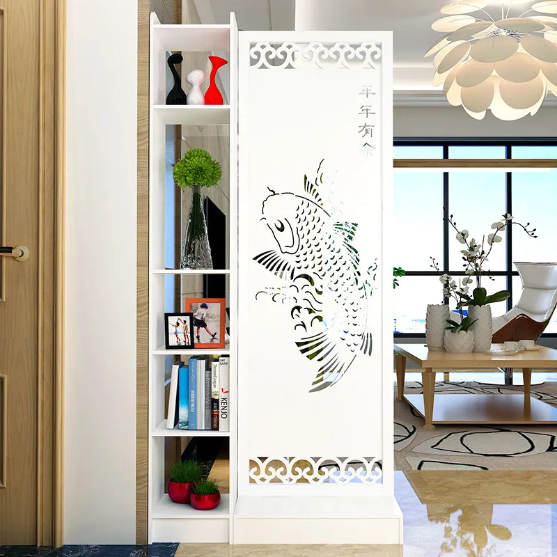 YJQ Modern Simple Furniture Fashionable Screen Partition Living Room Hollow Bedroom Screen Partition Cabinet