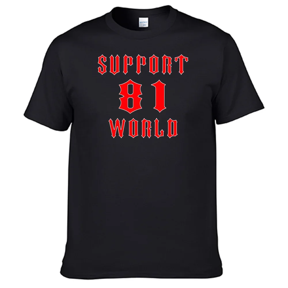 Support 81 World Hells Angels T Shirt Unisex 100% Cotton Top Sales Shirt N07