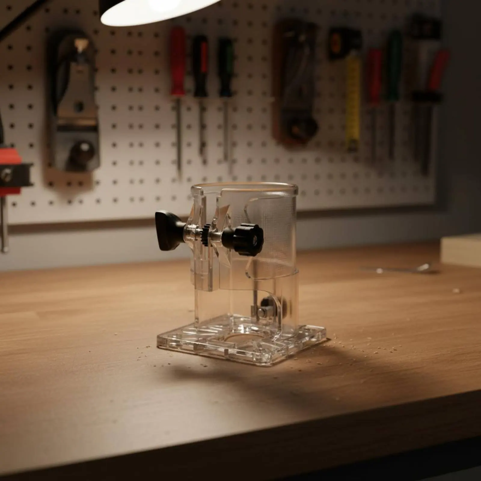 Transparent Router Base Easy to Install Transparent Router Guard Power Tool Accessory High Strength for Woodworking