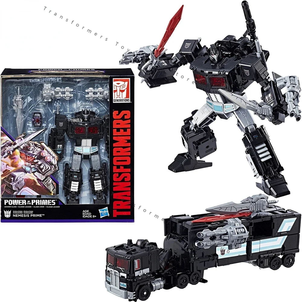 In Stock Original Transformers Generations Power of The Primes Leader Class Nemesis Prime Action Figure Model Toy Gift