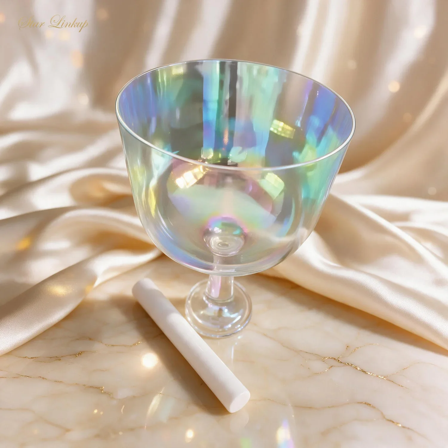 Purple Aurora Gradient Crystal Singing Bowl High Quality Alchemy Chakra Healing Sound Therapy Meditation