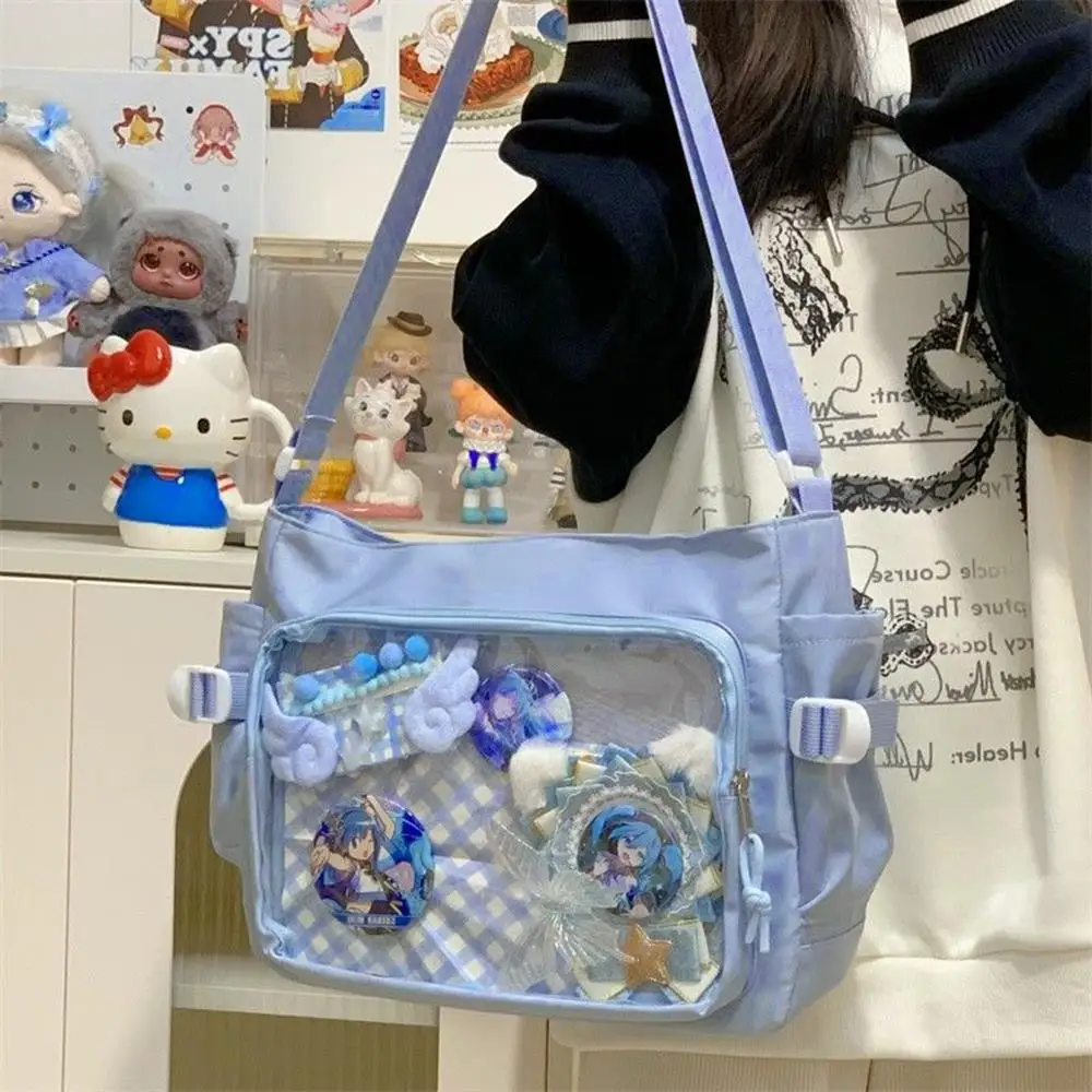 

Стильная сумка через плечо с прозрачным окном, сумка Ita, большая сумка с регулируемым ремешком, женская модная модная уличная простая сумка на плечо Y2K