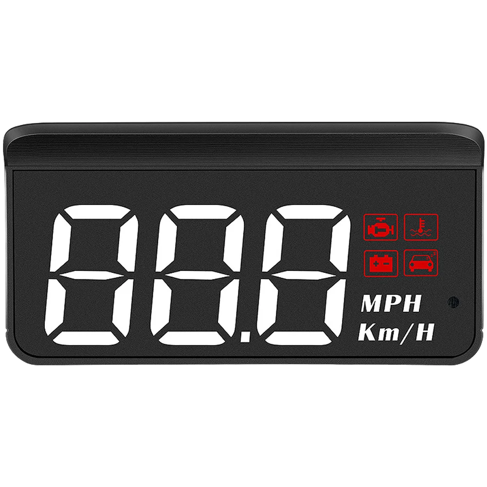 Car OBD2 HUD Speedometer with For multi-Function Mode for Speed Voltage Coolant Temp and Total Mileage Display