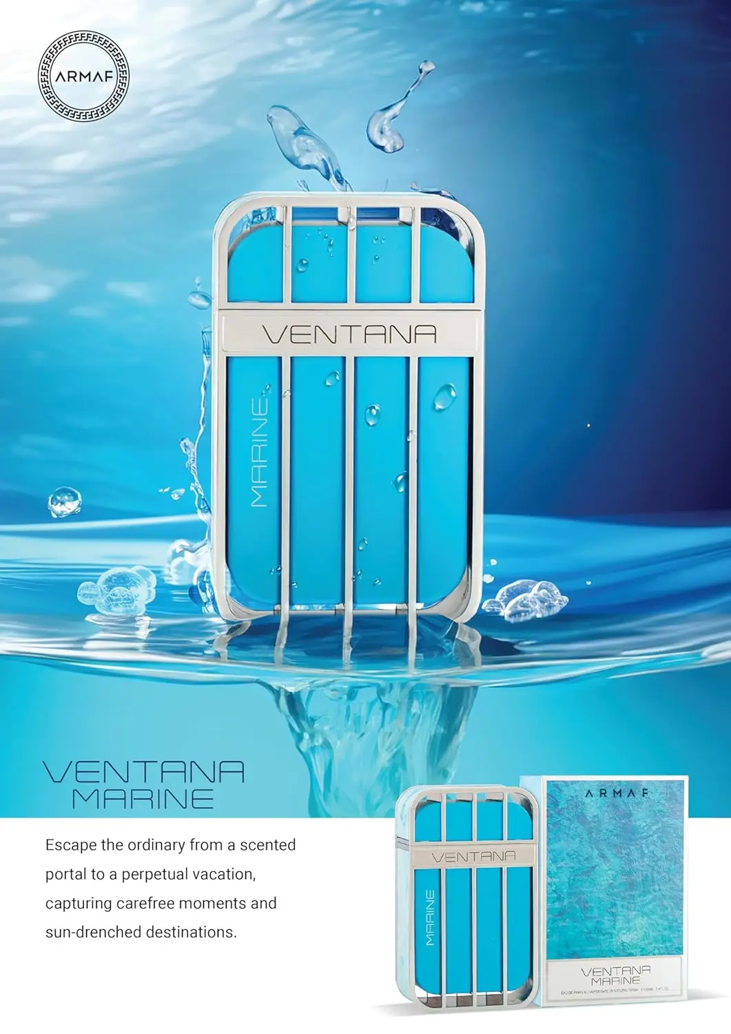 بخاخ فنتانا مارين أو دو برفوم للجنسين 3.4 أونصة/100 مل