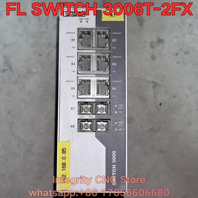 Second-hand FL SWITCH 3006T-2FX industrial switch function test is normal 2891036