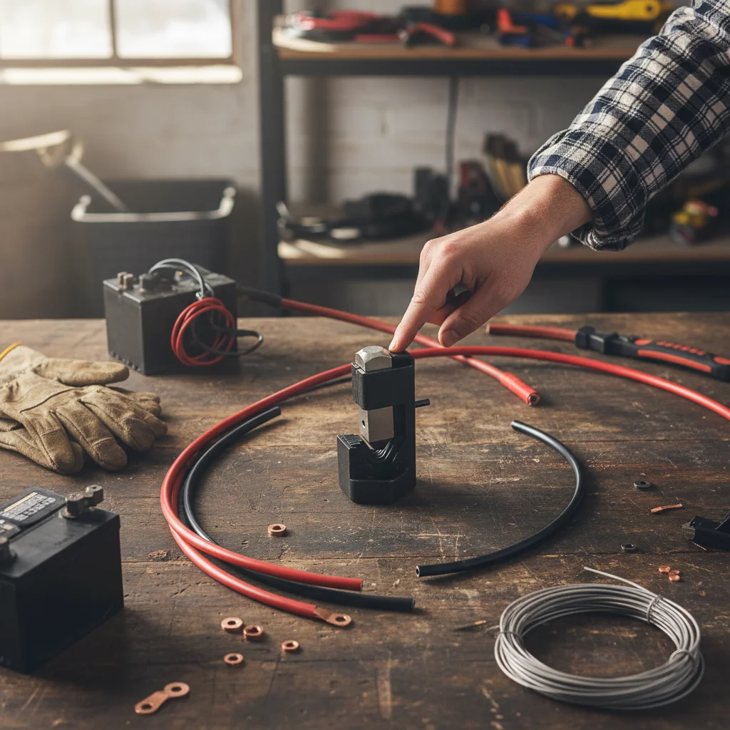 

1pcHammer-typeCableTerminalCrimpingTool Cable Hammer Terminal Lug Crimper Battery Welding Wire Connector Terminal