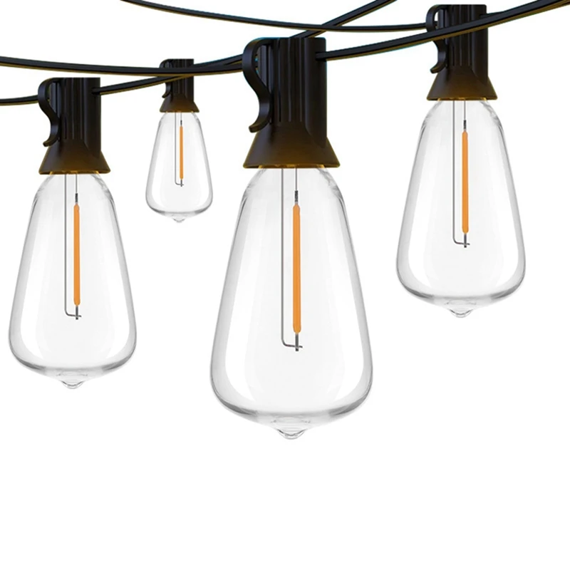 

A95I-ST38 LED Light String Patio Shatterproof Lights Waterproof Light String For Bistro Porch Deck Backyard EU Plug