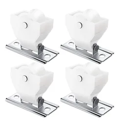 4pcs White Plastic Pulley Rope Lock for Blinds Roman Shades and Similar Window Treatments