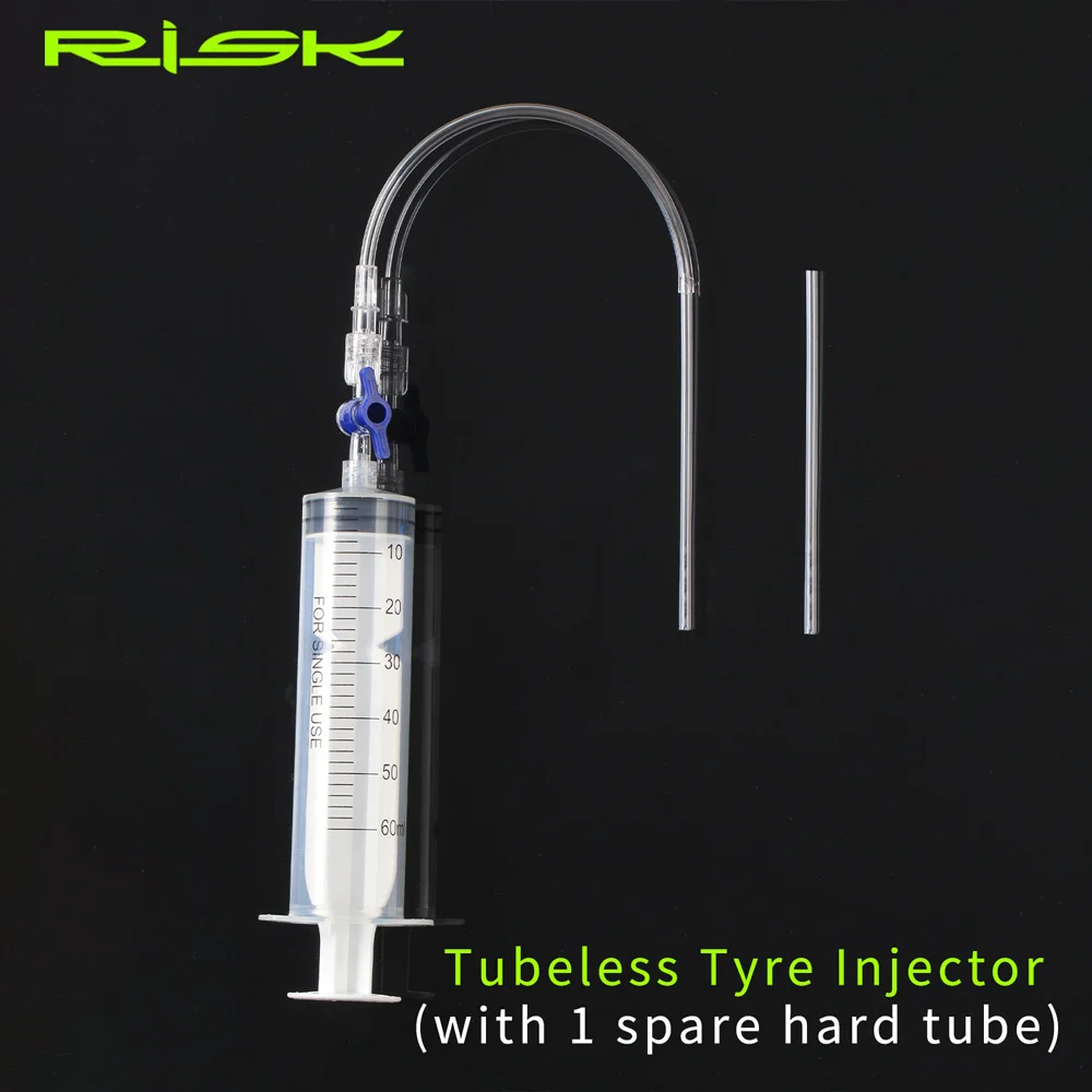 RISK RL225 Cycling Bike Bicycle Tubeless Tyre Sealant Injector Injection Tool Schrader Presta Valve Core Removal Tool