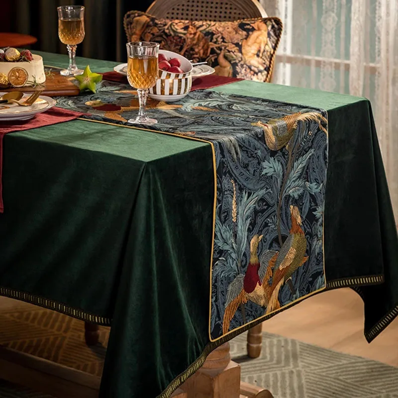 Nightingale table runner  bed flag dining table  coffee table cover towel  strip TV cabinet cover cloth
