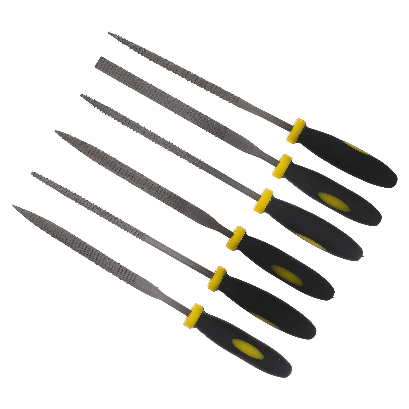 

6pcs Mini File Wood Rasp Tool Coarse Tooth Pattern Longevity Sharpening Handle Forging Woodworking Accessories