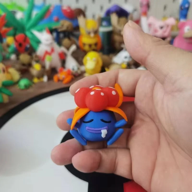 Oddish Gloom Vileplume Anime Figuren Aandeel Wereld 1:20 Diy 3D Afdrukken Stripfiguur Kawaii Desktop Model Speelgoed Jongens Geschenken