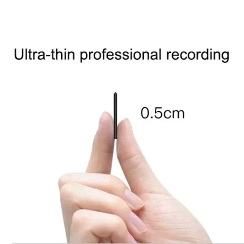 Ultra-Thin Tiny Mini Voice Recorder 4-32GB Digtal Professional Sound Activated Dictaphone Noise Reduce Record 8GB MP3 Player