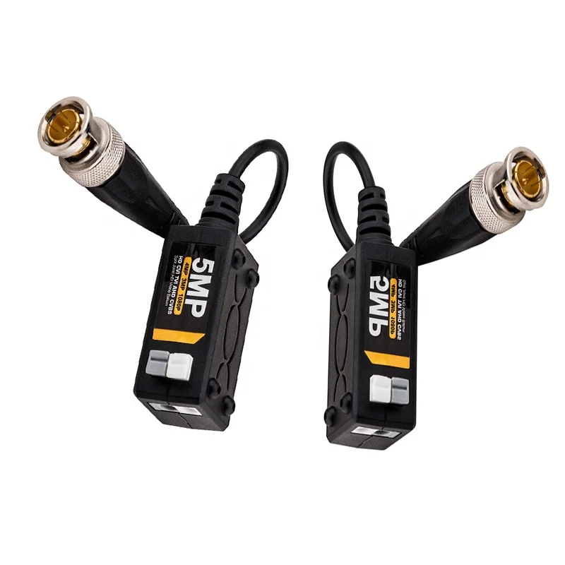 CCTV ACCESSORIES 5MP HD TVI CVI AHD BNC 8mp Passive UTP Twisted Pair Video Balun for HD camera