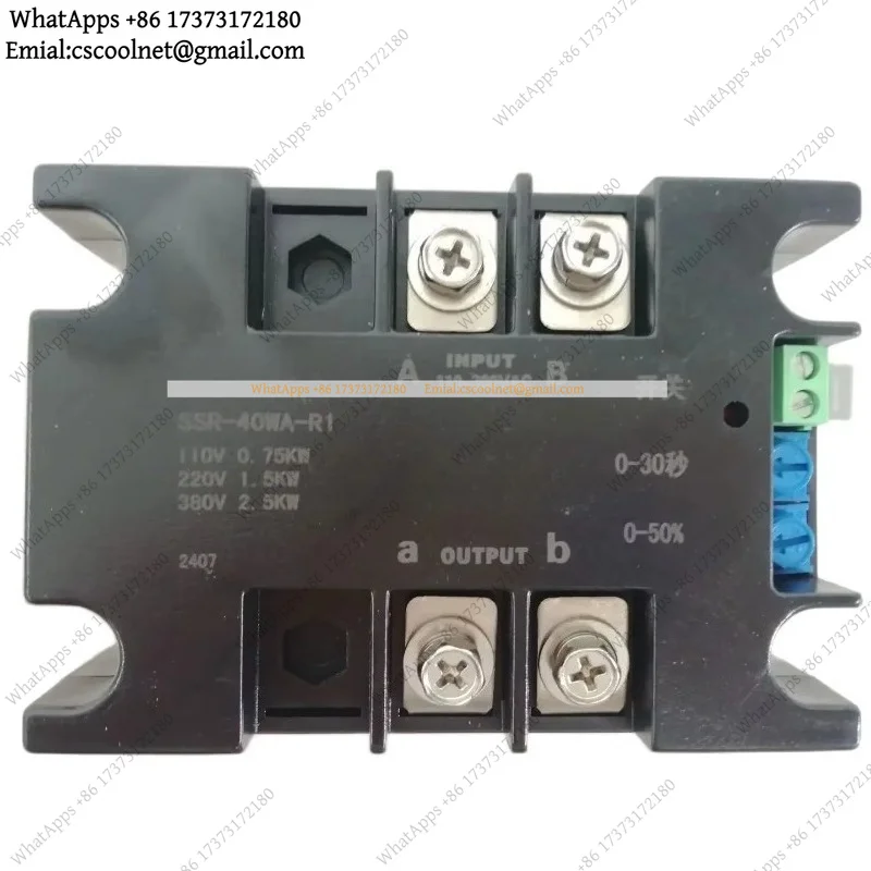 Single Phase Motor Soft Starter 220V SSR-40WA-R1(1.5KW) 1KW 2KW 4KW 6KW 8KW Online Soft Starting For Fan Water Pump