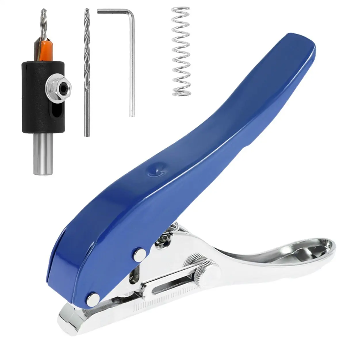 |Great Sell|Manual Band Puncher Plier 8mm Hole Card Punching Tool for Plastic Sheet Photo Paper PVC ABS Opener Nail Hole
