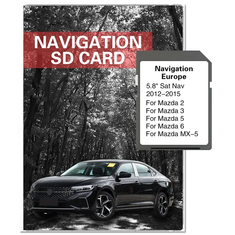 

2023/2024 Version Maps EU Britain Navigation SD Card for Mazda 2/3/5/6/MX-5 Car Sat Navi AVN1 GPS Card Update Maps Data 8GB