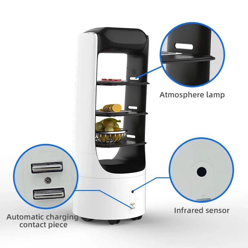 Prodotti elettronici Macchinari Robot commerciali per alimenti Miglior prezzo Robot per la consegna di cibo per robot cameriere dell'hotel ristorante dell'hotel