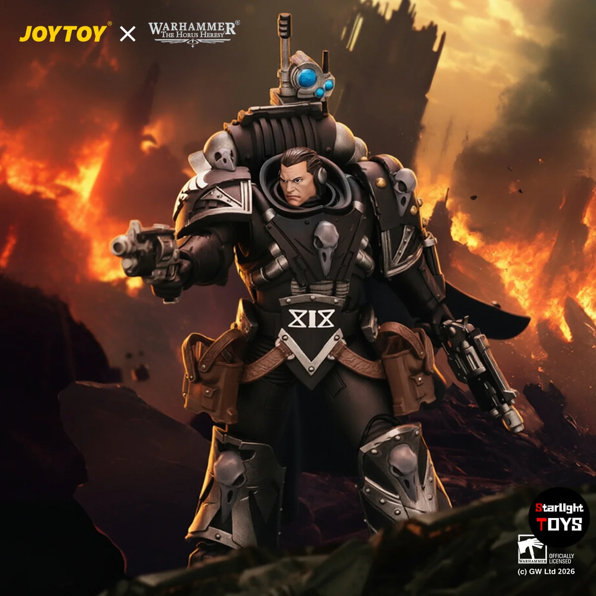

【Pre-sale】JOYTOY 1/18 Action Figure Warhammer 40K Raven Guard Kaedes Nex The Blood Crow with Fulcrum Hand Cannons