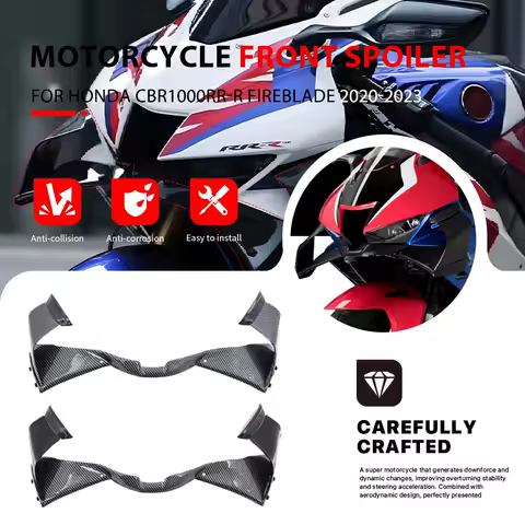 For HONDA CBR1000RR-R FIREBLADE 2020-2023 GP Motorcycle Front Spoiler Deflector Air Spoiler Decorative Wing Side Winglet Fairing
