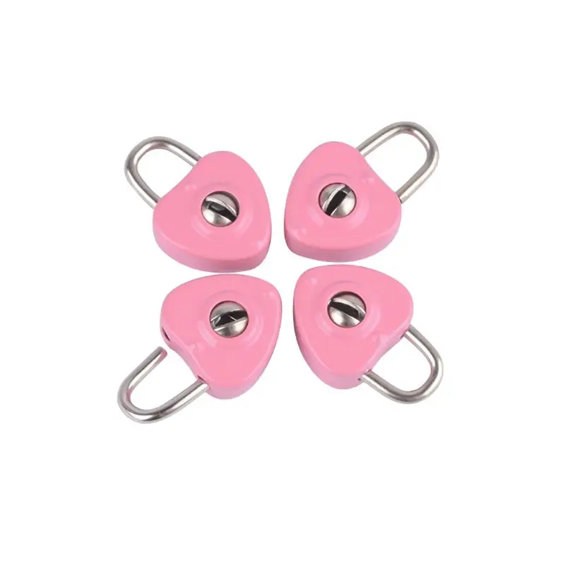 652F Mini Heart Practical Padlocks With Keys Metal for  Lock Jewelry Box Decorative Padlock for Lovers, Girls, Students