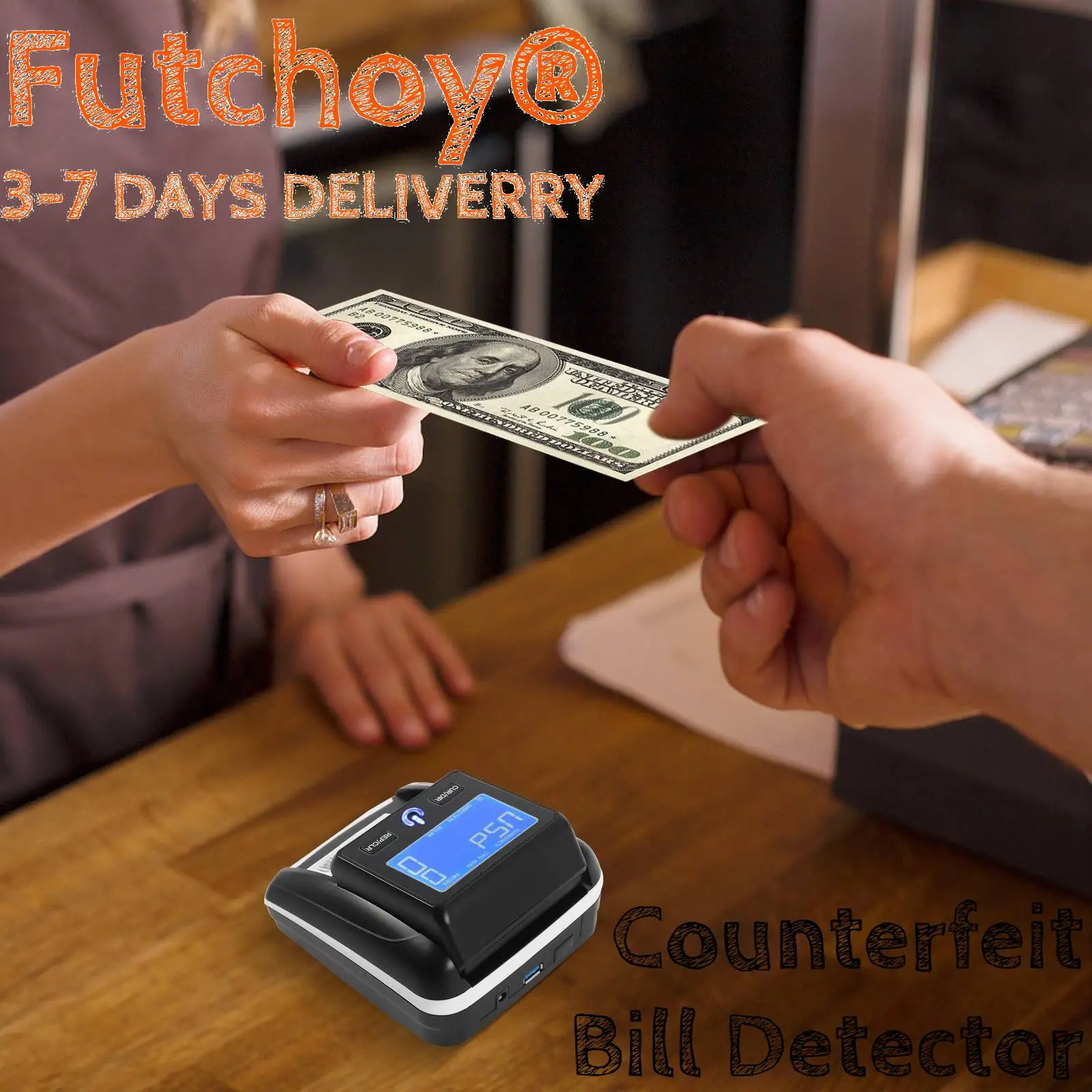 

Portable Counterfeit Bill Detector USD & EUR Checker Machine, 1-999 Pieces Accurate Money for Car/Office/Home store supermarkets