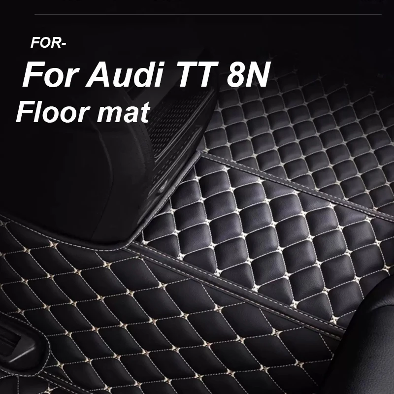 

LUXURY Car Floor Mats For Audi TT 8N MK1 1998~2006 Protective Carpets Auto Rugs Luxury Leather Mat Durable Car Accessories 2005
