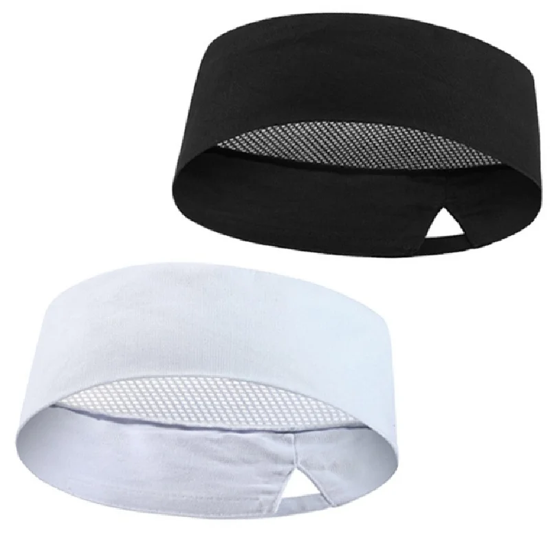 Mesh Top Thick Net Sushi Chef Cap Japanese Korean Style Cuisine Hats Catering kitchen Cook Hat Bakery Cafe Waiter Work Caps