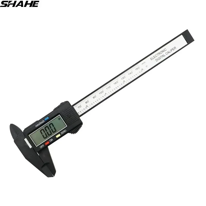 

SHAHE 100/150 mm LCD Digital Electronic Carbon Fiber Composite Vernier Calipers Micrometer Ruler Digital Calipers